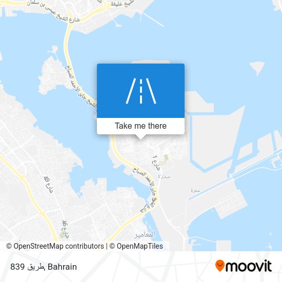 طريق 839 map