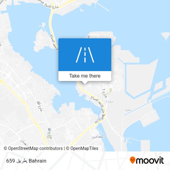 طريق 659 map