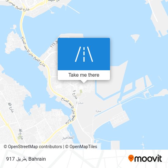 طريق 917 map