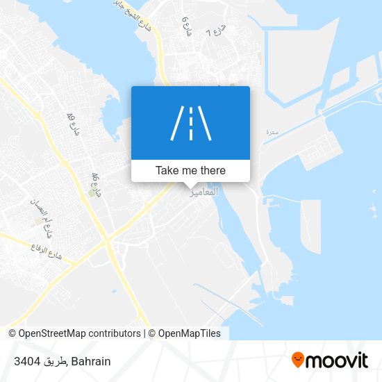 طريق 3404 map