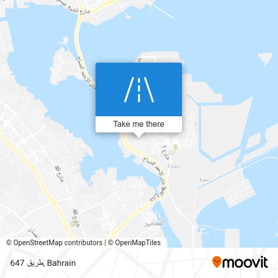طريق 647 map