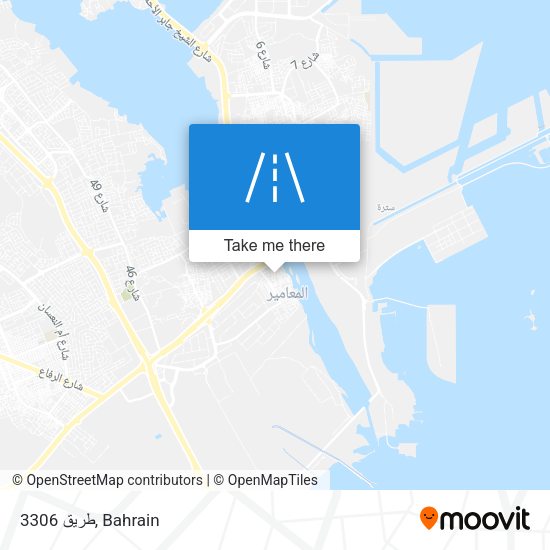 طريق 3306 map