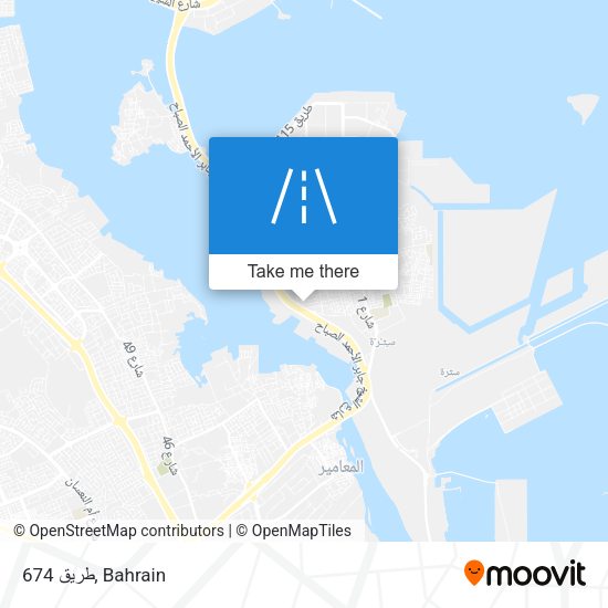 طريق 674 map
