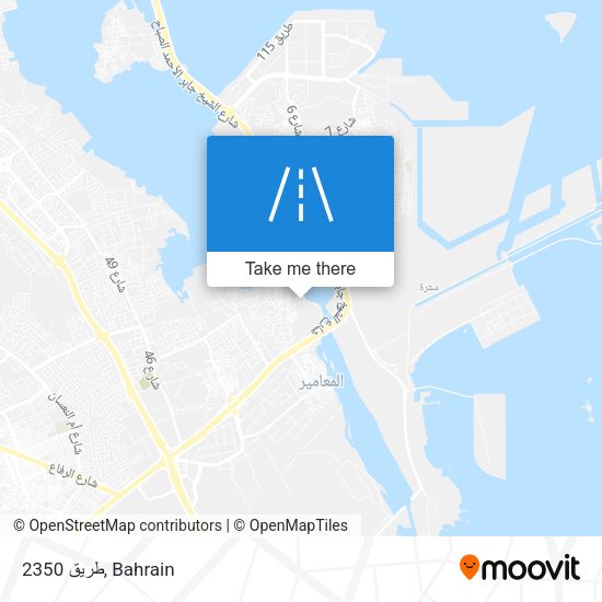 طريق 2350 map