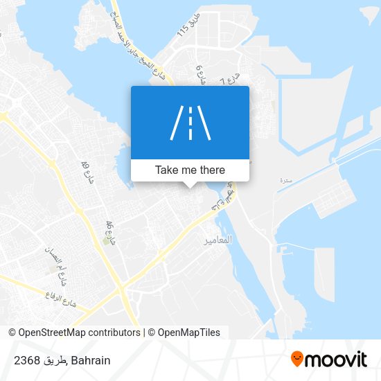 طريق 2368 map