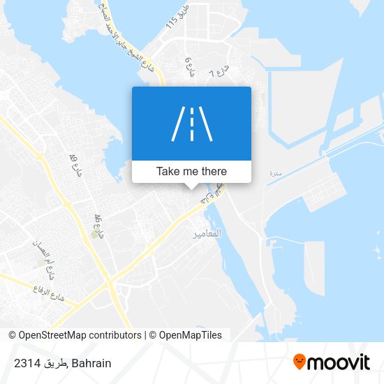 طريق 2314 map