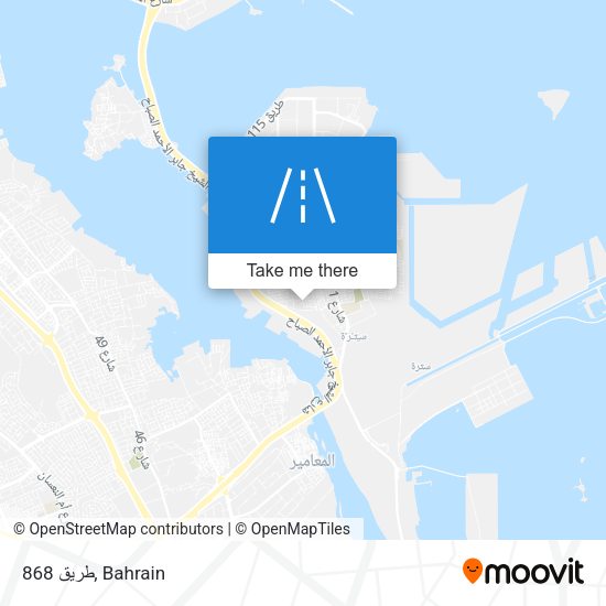 طريق 868 map