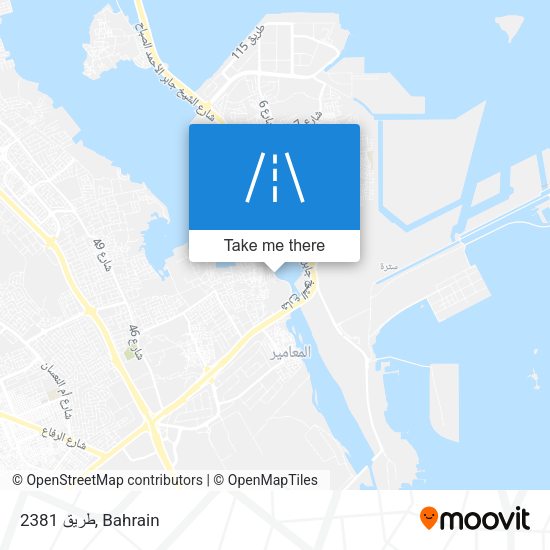 طريق 2381 map