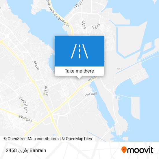 طريق 2458 map