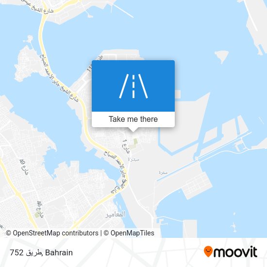طريق 752 map