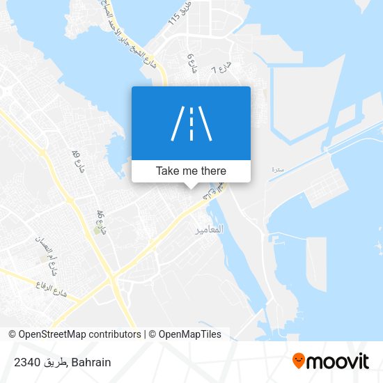 طريق 2340 map