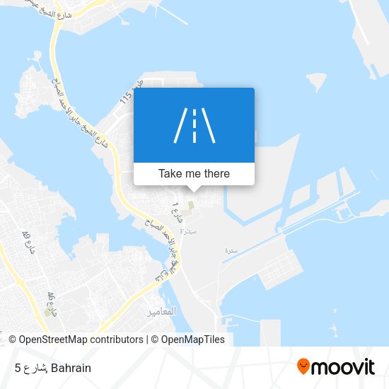 شارع 5 map