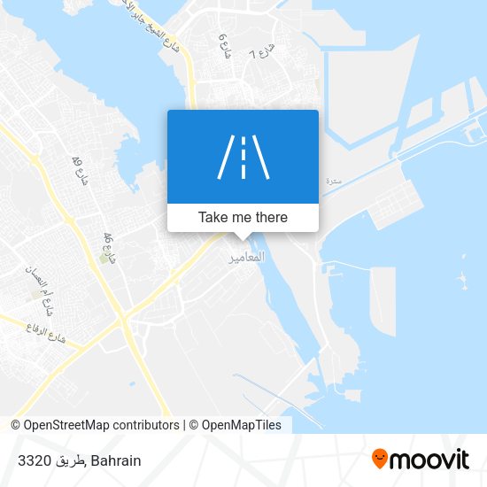 طريق 3320 map