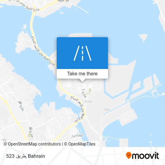 طريق 523 map