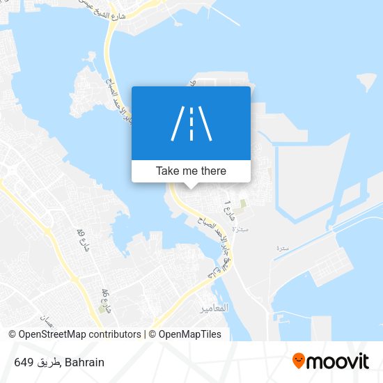 طريق 649 map