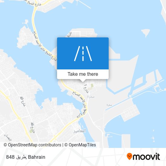 طريق 848 map