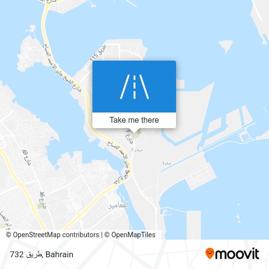طريق 732 map