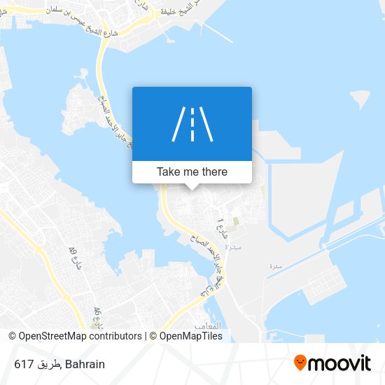 طريق 617 map