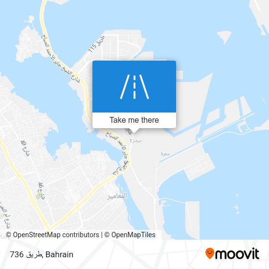 طريق 736 map