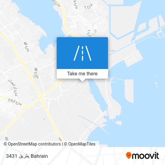 طريق 3431 map