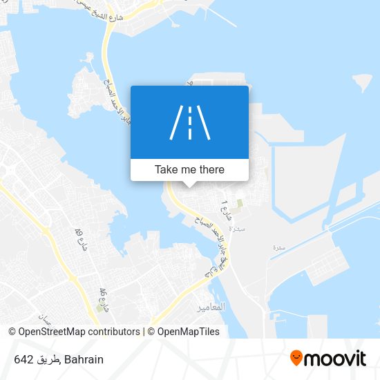 طريق 642 map