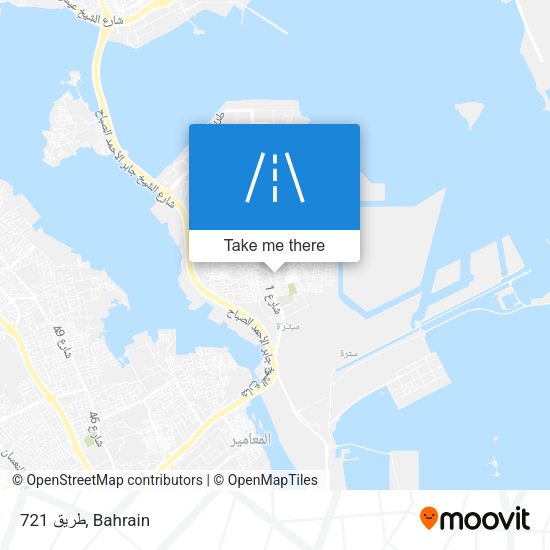 طريق 721 map