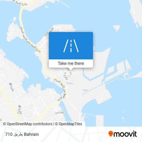 طريق 710 map