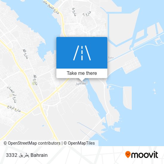 طريق 3332 map