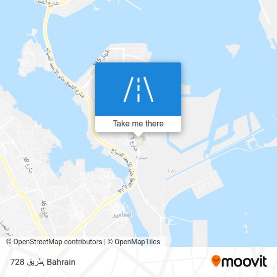 طريق 728 map