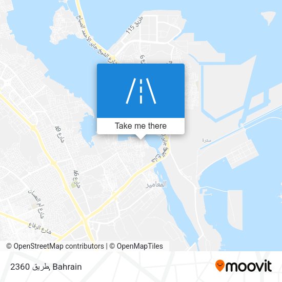 طريق 2360 map