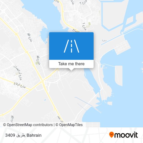 طريق 3409 map