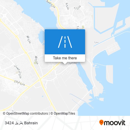 طريق 3424 map