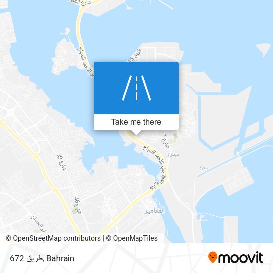 طريق 672 map