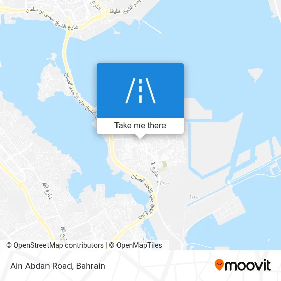 Ain Abdan Road map