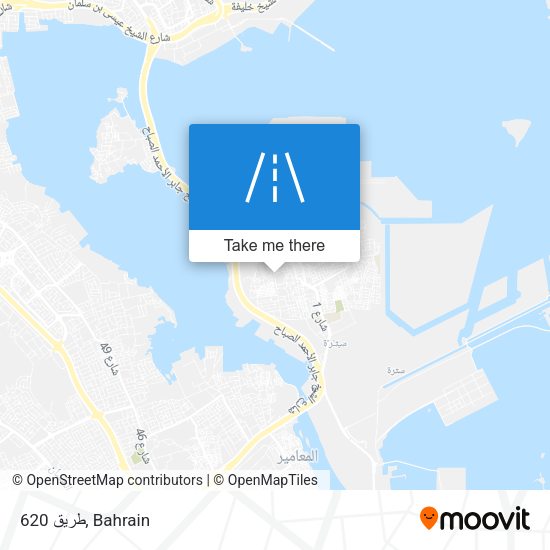 طريق 620 map