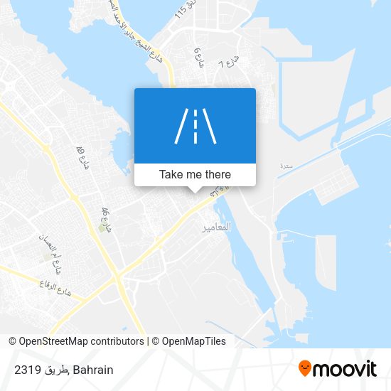 طريق 2319 map
