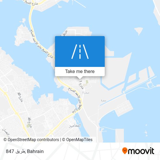 طريق 847 map