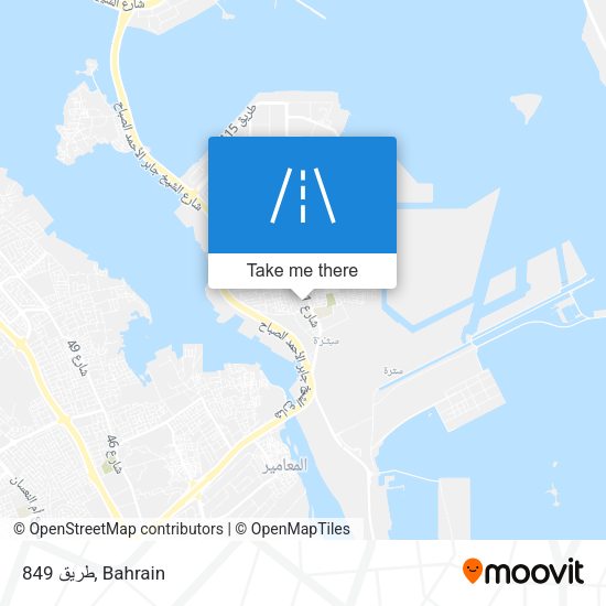 طريق 849 map