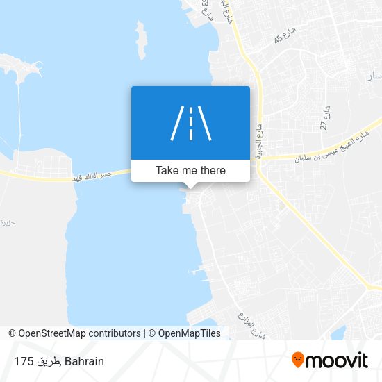 طريق 175 map