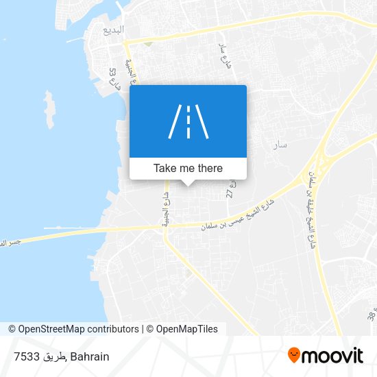 طريق 7533 map