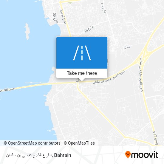 شارع الشيخ عيسى بن سلمان map