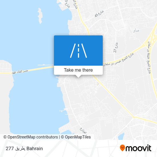 طريق 277 map