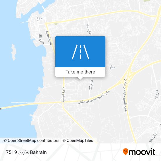 طريق 7519 map