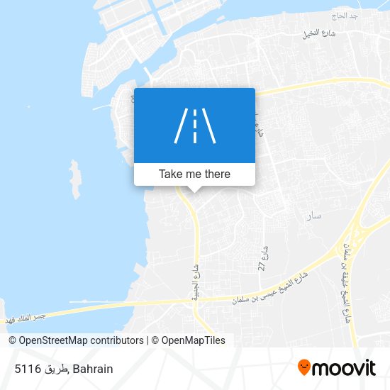 طريق 5116 map