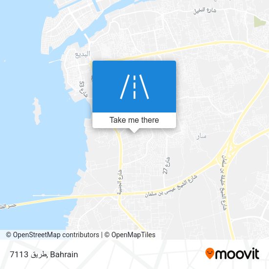 طريق 7113 map
