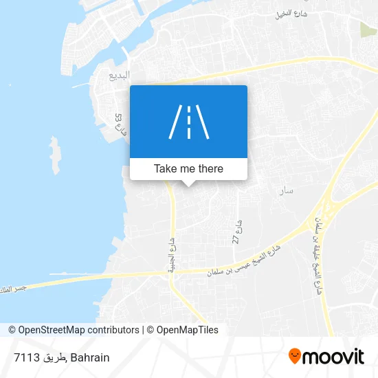 طريق 7113 map