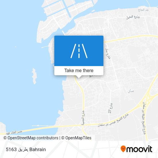 طريق 5163 map
