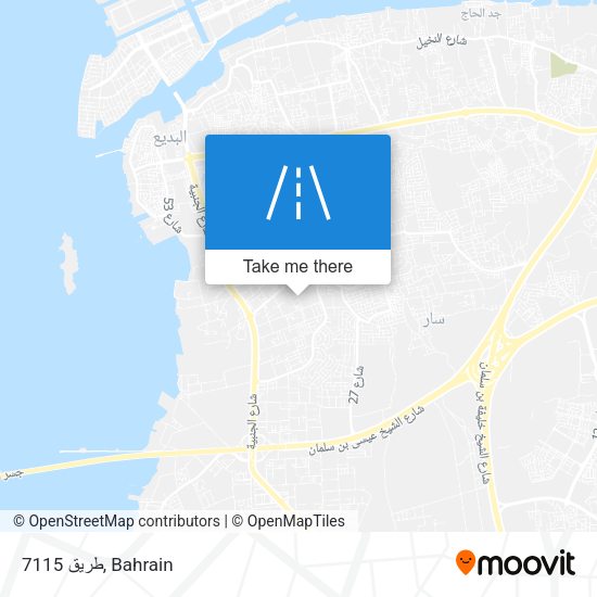 طريق 7115 map