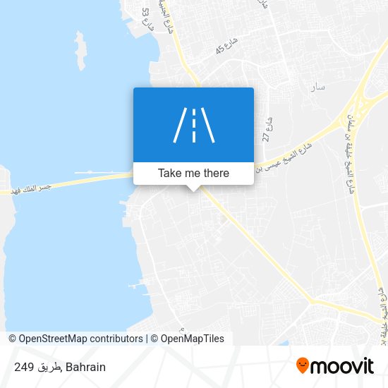 طريق 249 map