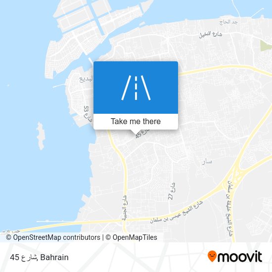 شارع 45 map